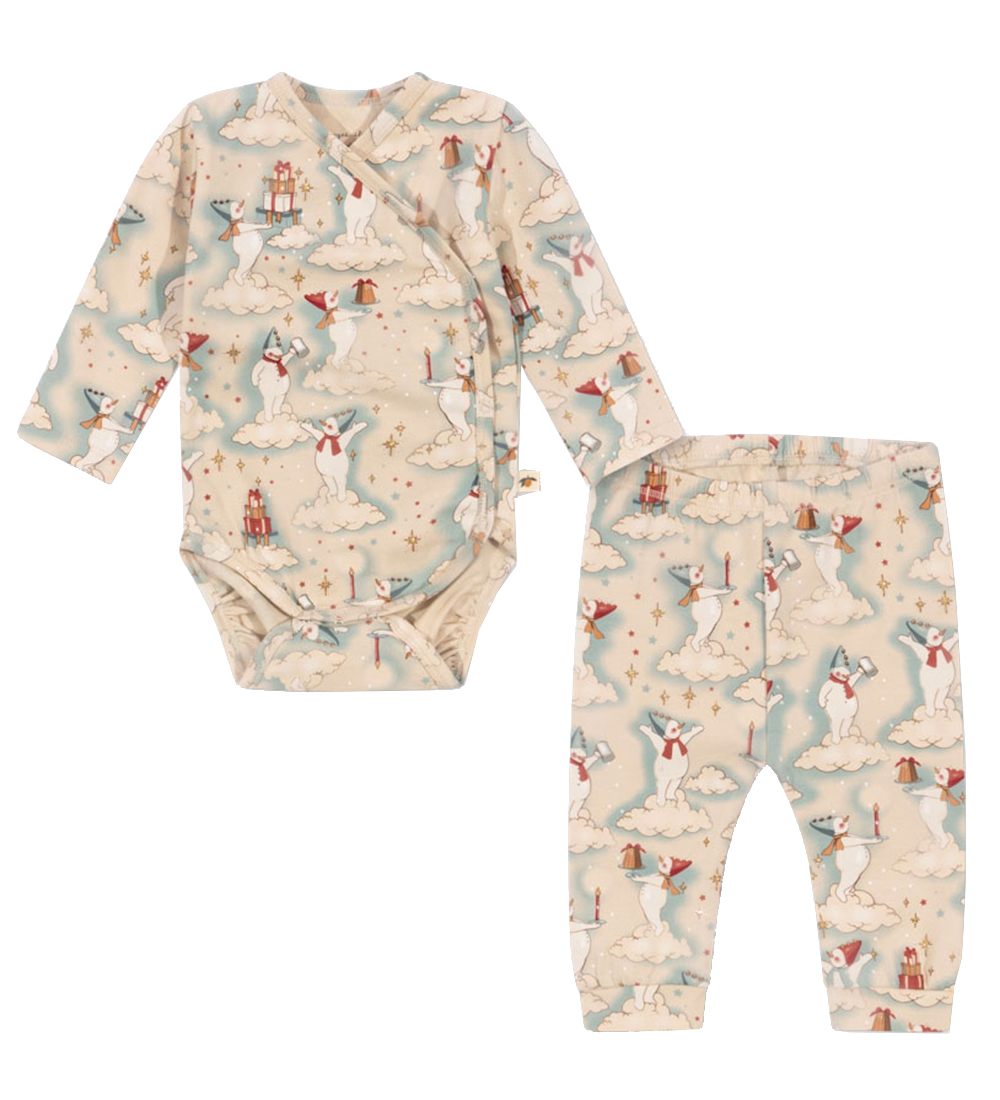 Konges Sløjd Wrap Bodysuit L/æ/Trousers - Let It Snow