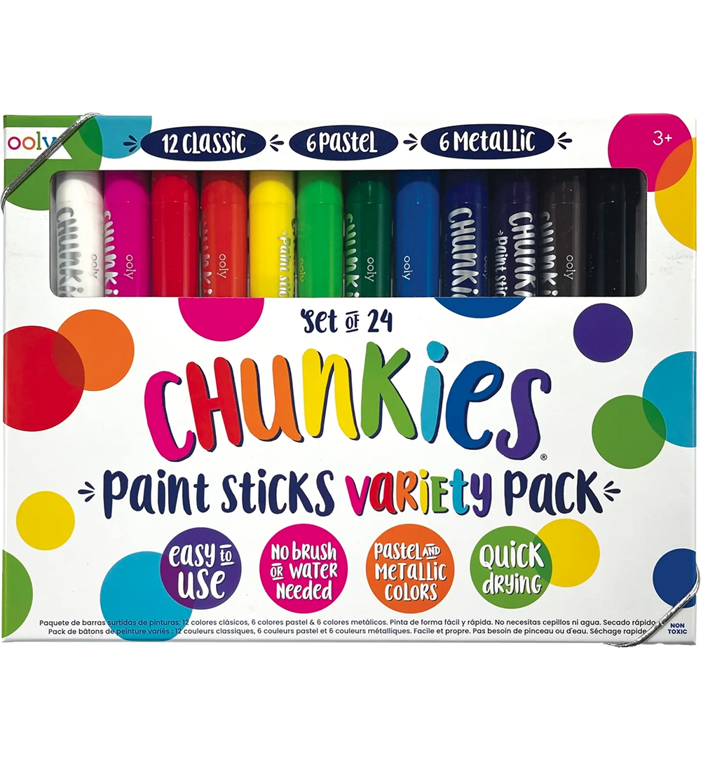 Ooly Markers - Chunkies Paint Sticks - 24 pcs