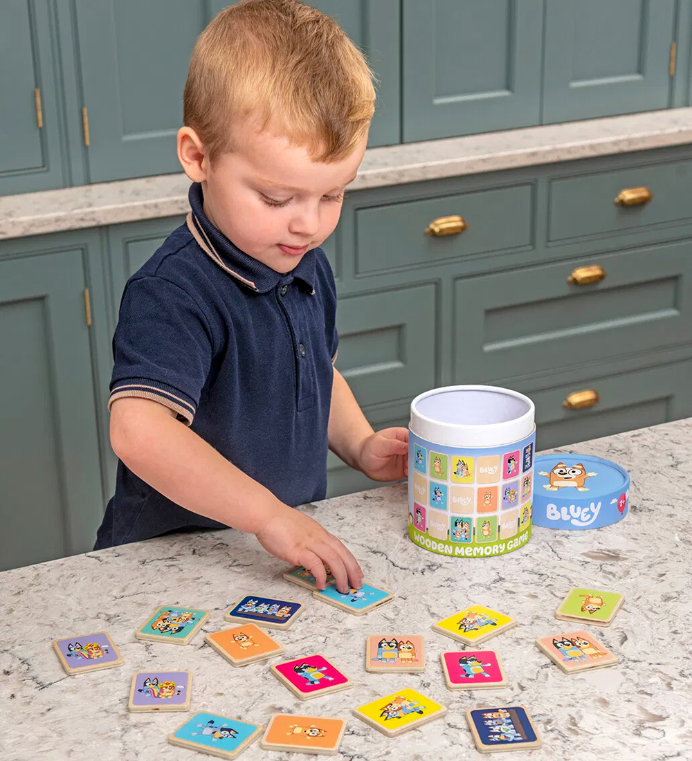 Bluey Memory Game - Wood - 18 Bricks