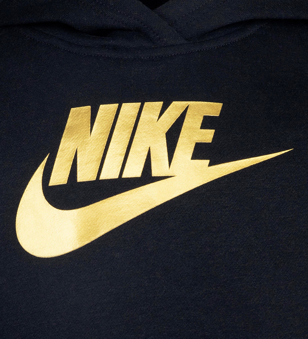 Nike Hoodie - Black/Metallic Gold