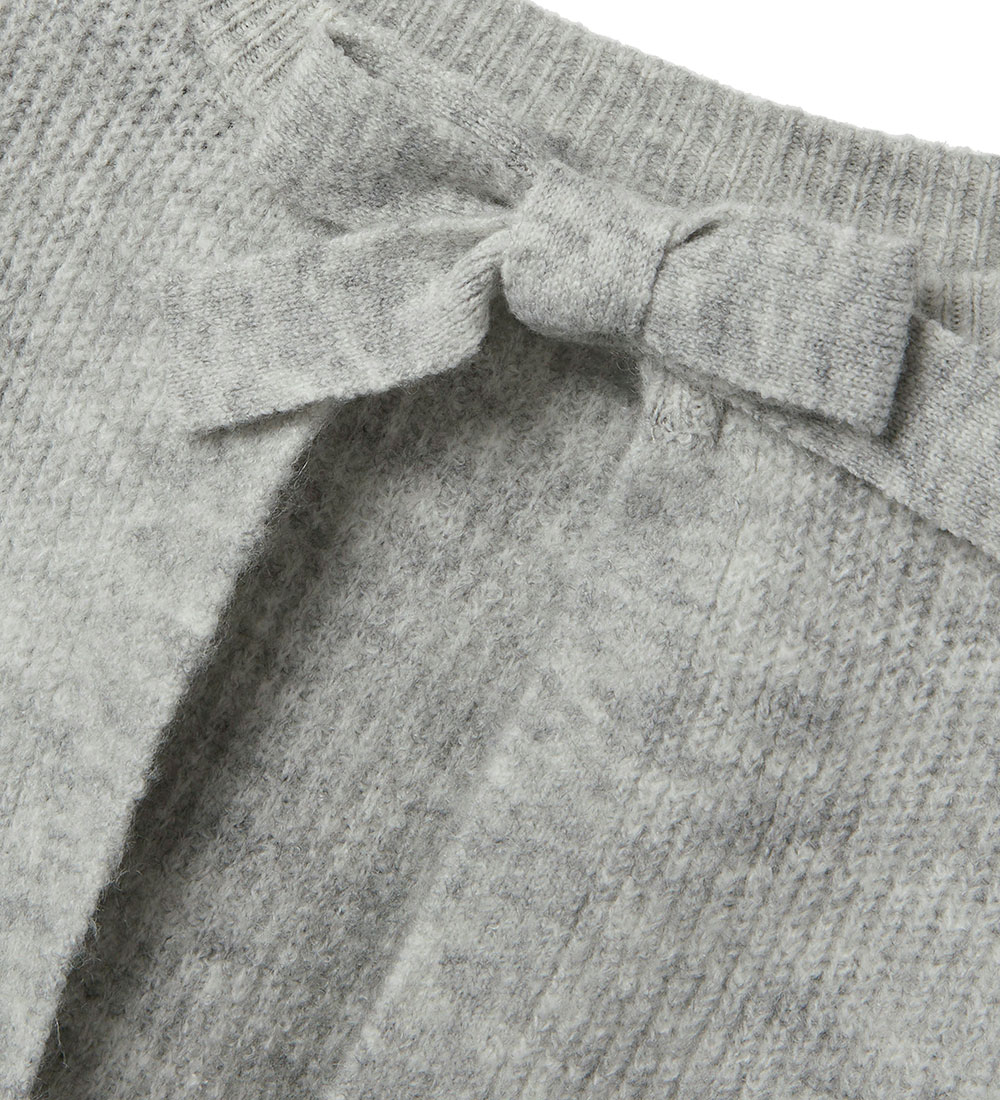 LMTD Blouse - Knitted - NlfBowBack- Light Grey Melange