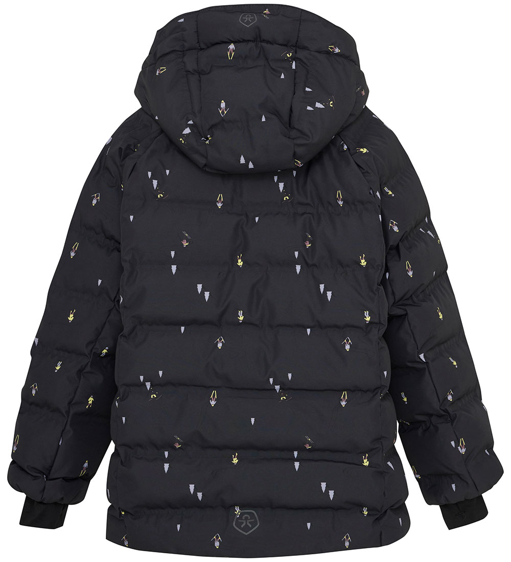 Color Kids Puffer Jacket - Quilt - Phantom w. Ski