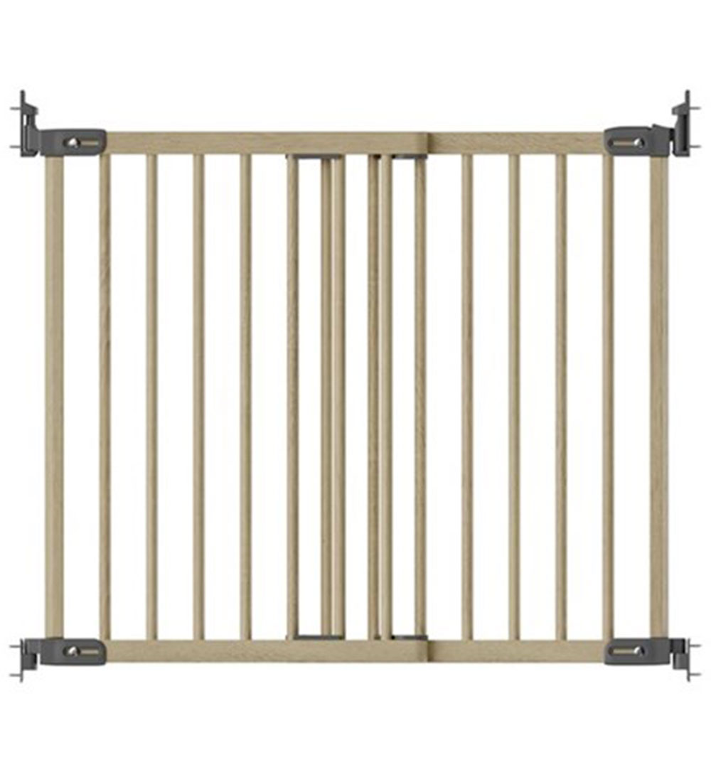 BabyDan Safety Grille - Flexi Fit Wood Deluxe - Nature