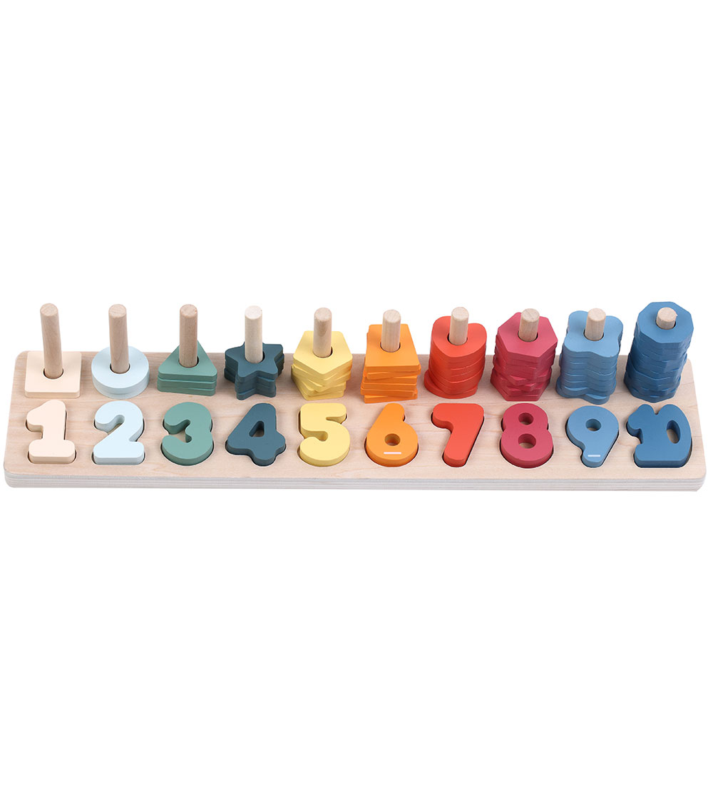 Kinder and Kids Lboard m. Zahlen und Formen - Holz