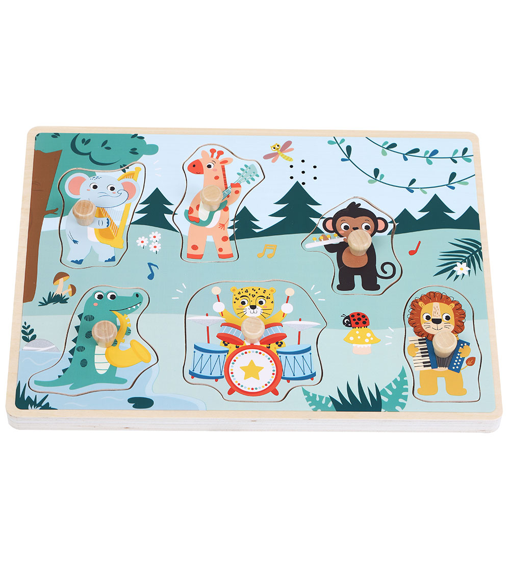 Kinder and Kids Jigsaw Puzzle w. Music - Wood
