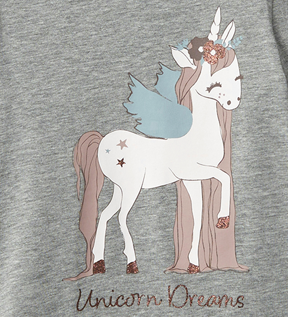 Name It Bluse - NmfOlisa - Grey Malange