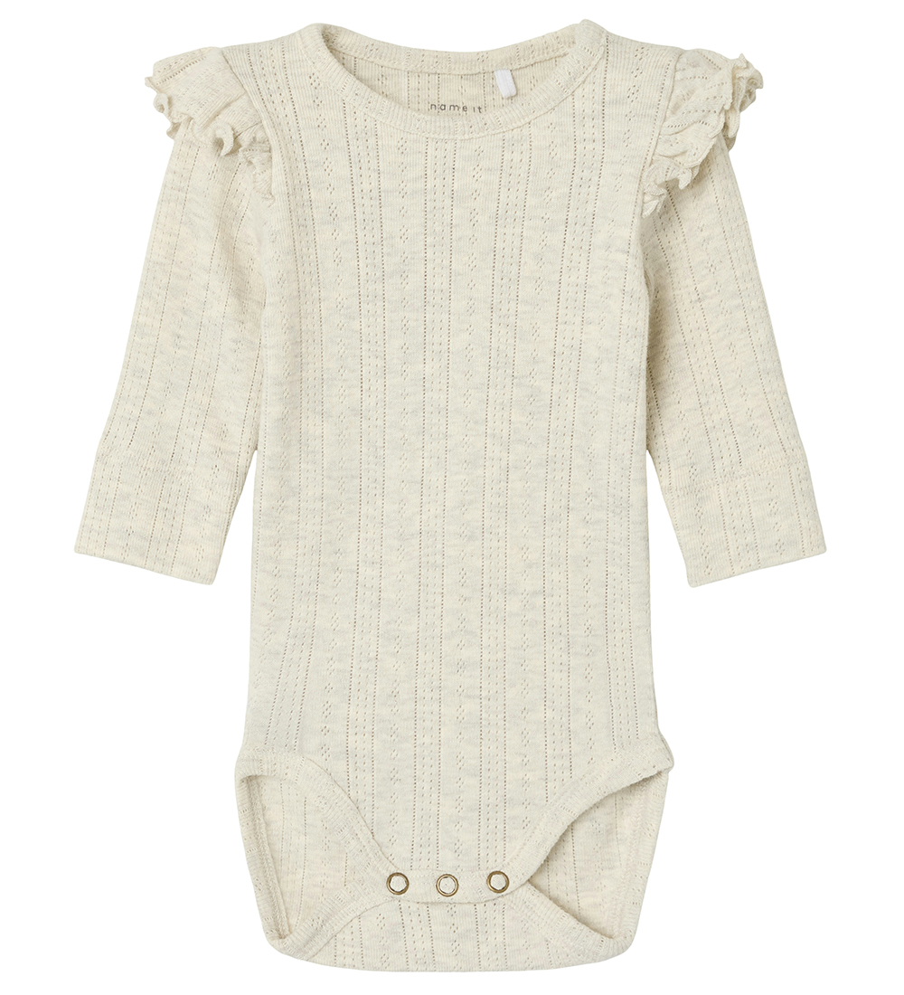 Name It Bodysuit L/æ - NbfOmina - Peyote Melange