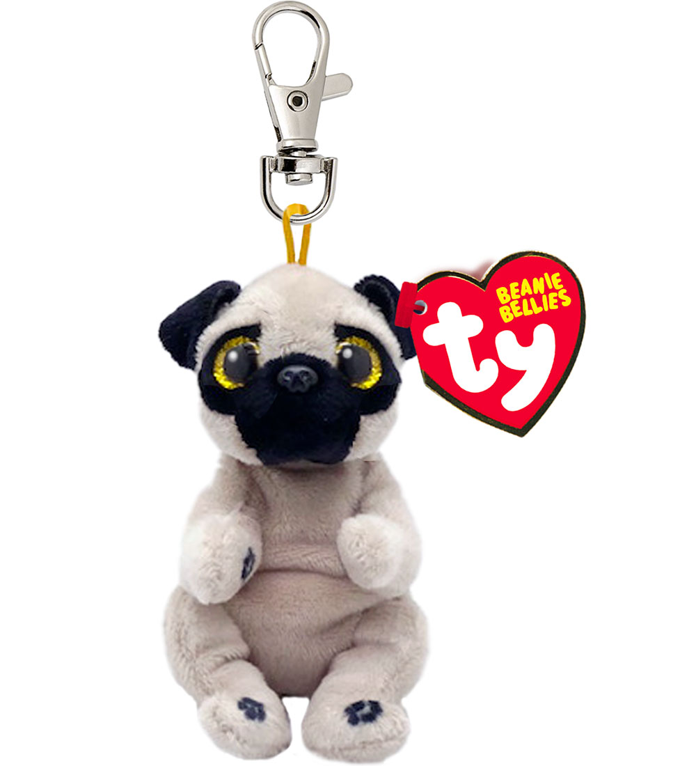 Ty Keychain w. Soft Toy - Beanie Bellies - 10 cm - Izzy