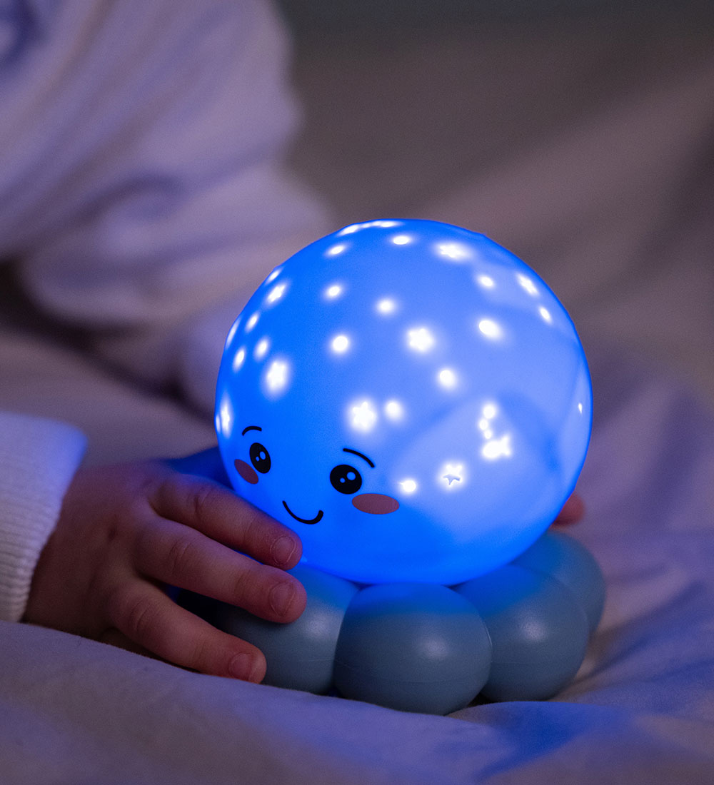 Cloud-B Night Lamp - Twinkles To Go Octo - 12x12 cm - Pastel Blu