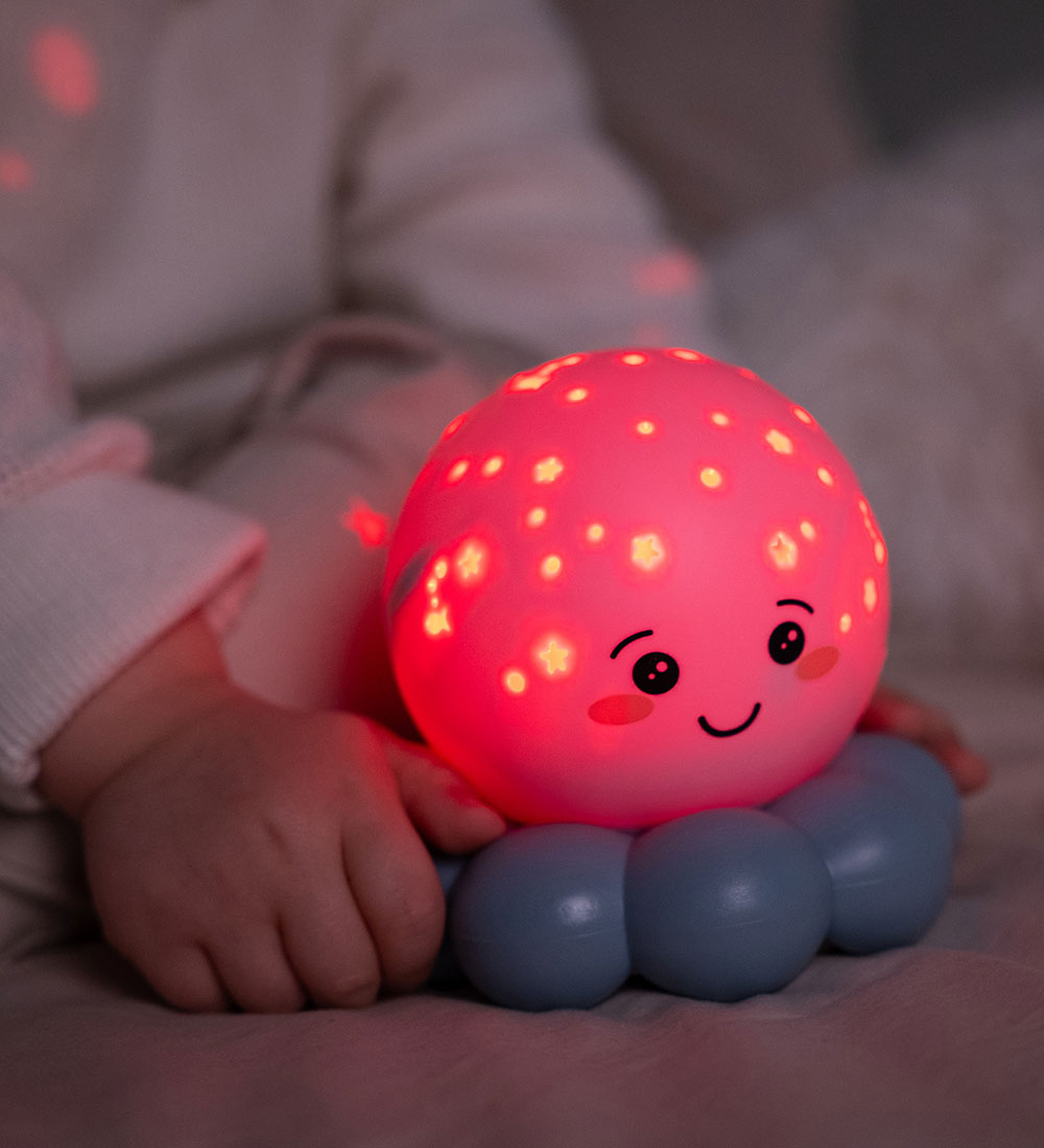 Cloud-B Night Lamp - Twinkles To Go Octo - 12x12 cm - Pastel Blu