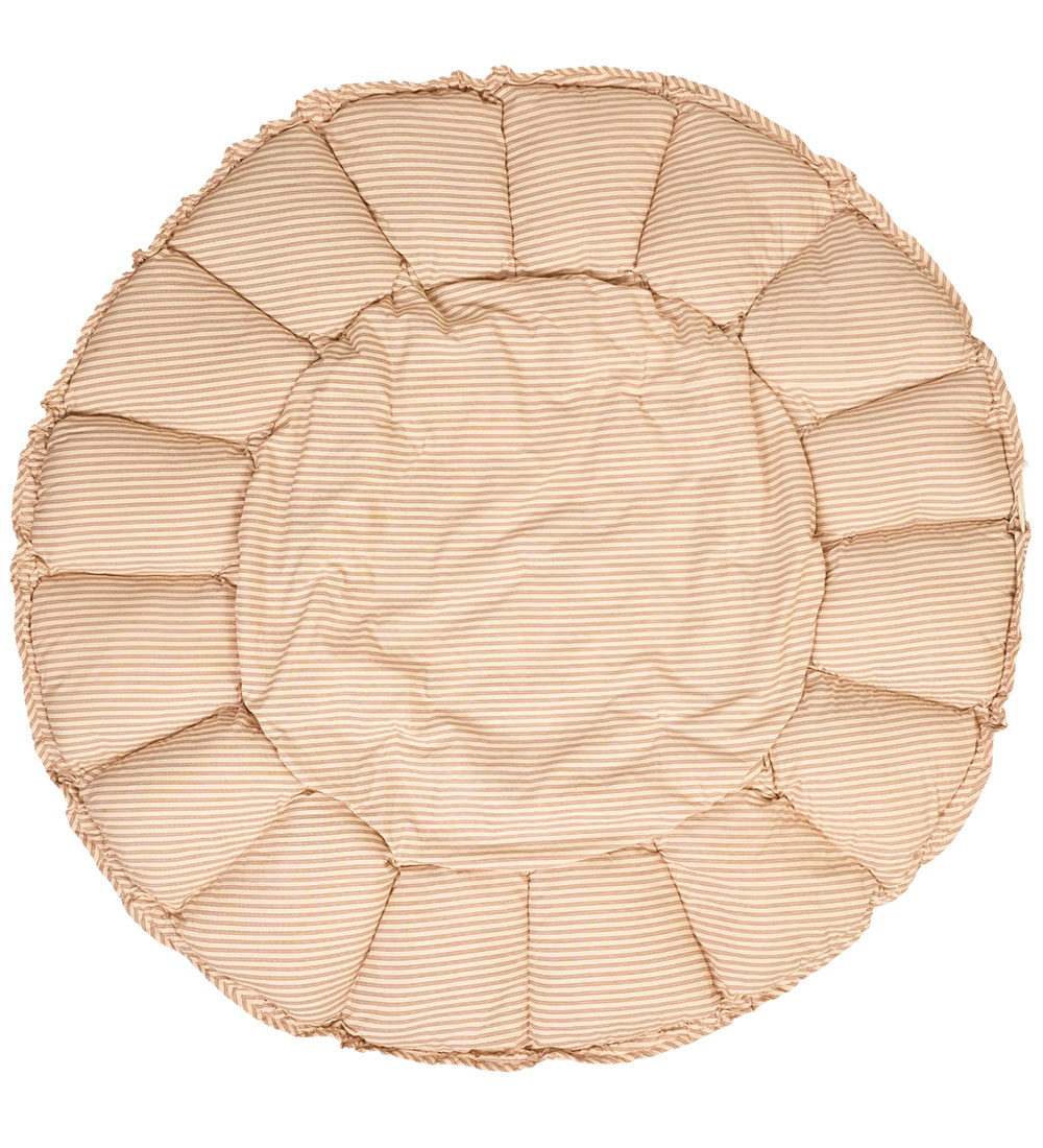 Play&Go Play Mat - 3-in-1 - Ø130 cm - Bloom Stripes Brown