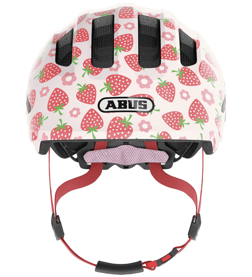 Abus Bicycle Helmet - Smiley 3.0 LED - Rose Strawberry