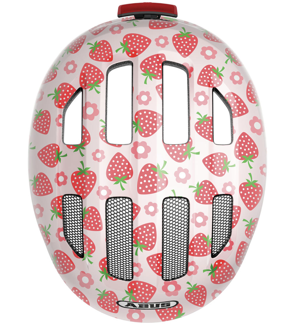 Abus Bicycle Helmet - Smiley 3.0 LED - Rose Strawberry