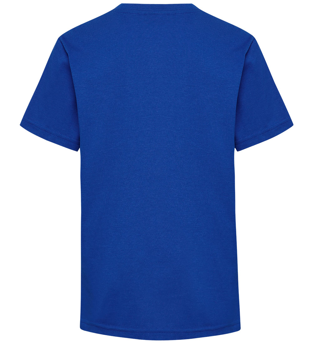 Hummel T-shirt - hmlTukas - Blue Lolite w. Print