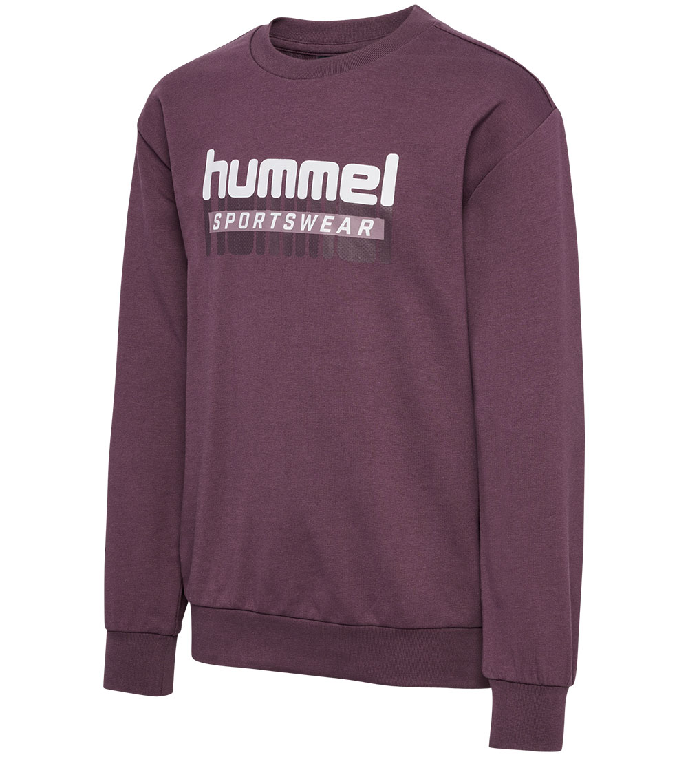 Hummel Sweatshirt - hmlTukas - Huckleberry w. Print