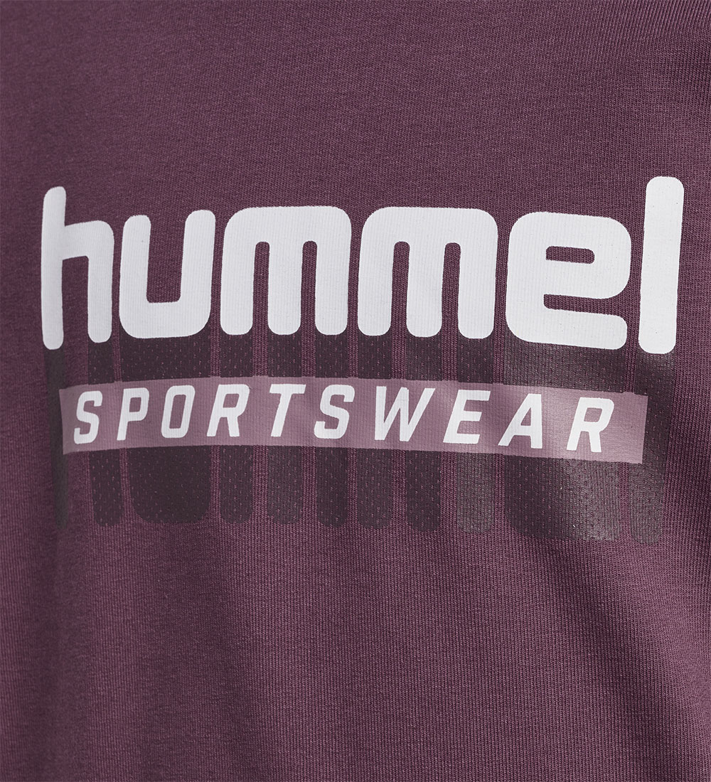 Hummel Sweatshirt - hmlTukas - Huckleberry w. Print