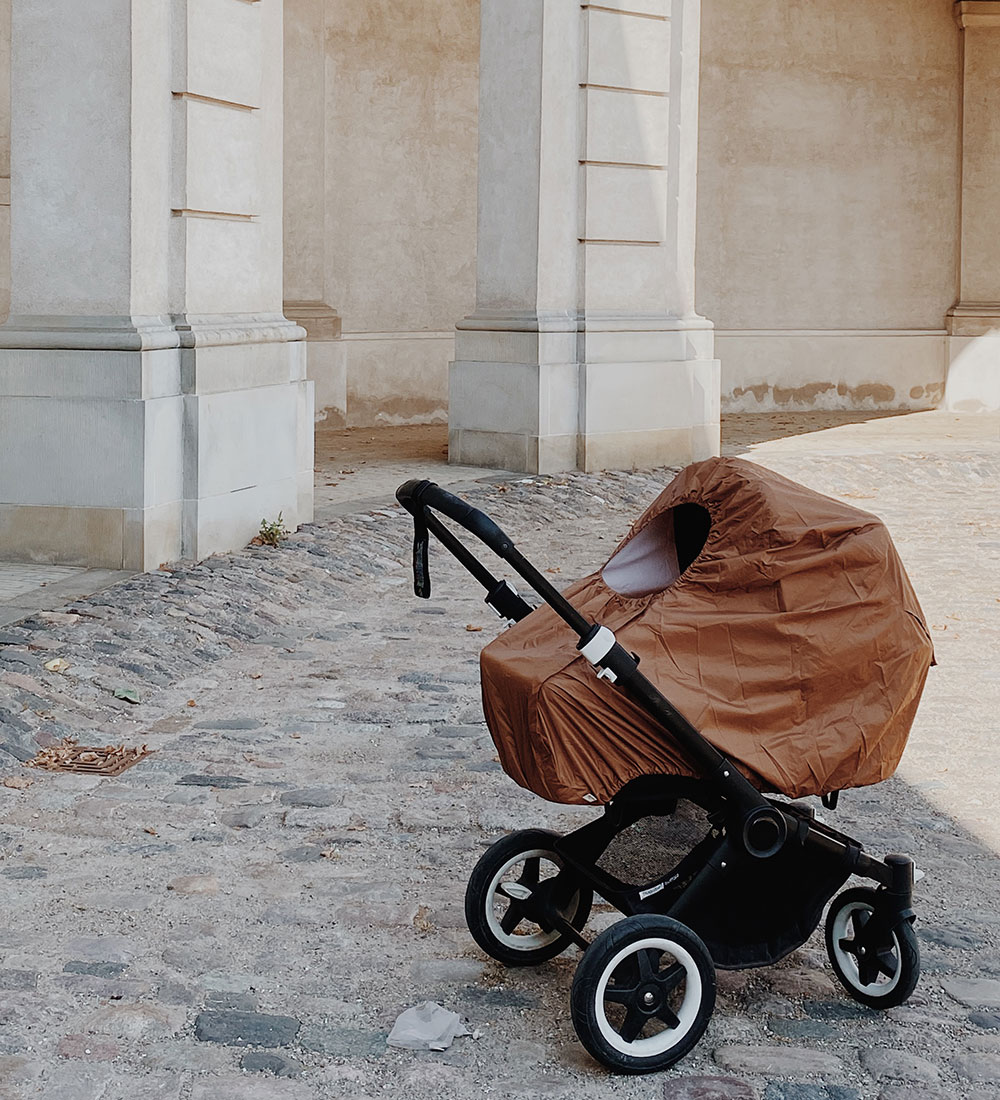 Konges Sløjd Rain Cover to Pram - Tuba - Cognac