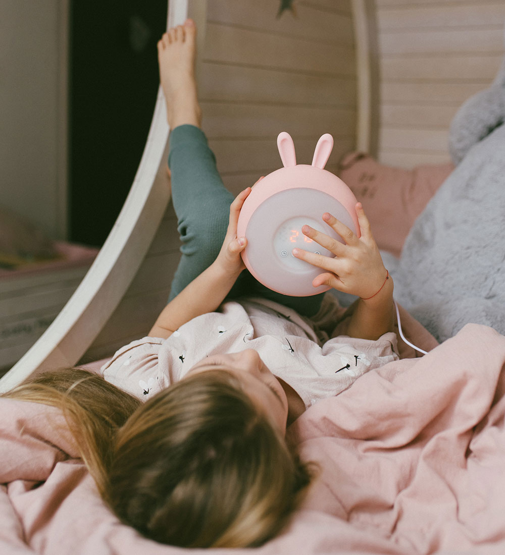 Rabbit & Friends Lamp - Wake Up - 20x15x6 cm - Pink
