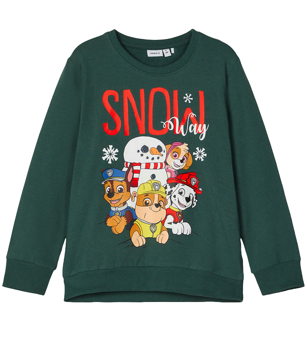 Name It Sweatshirt - NmmElijah PawPatrol - Sea Moss w. Print