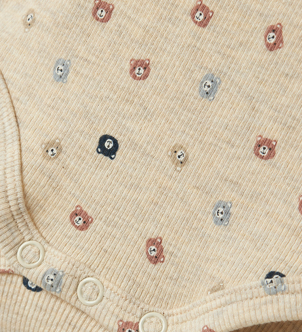 Name It Bodysuit l/s - NbmTumas - Peyote Melange