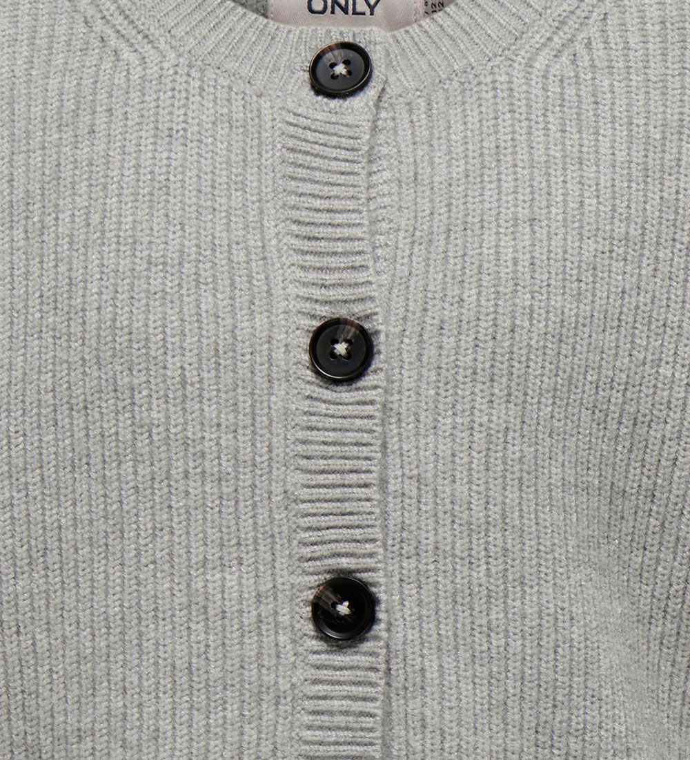 Kids Only Cardigan - Prjónað - KogKatia - Light Grey Melange