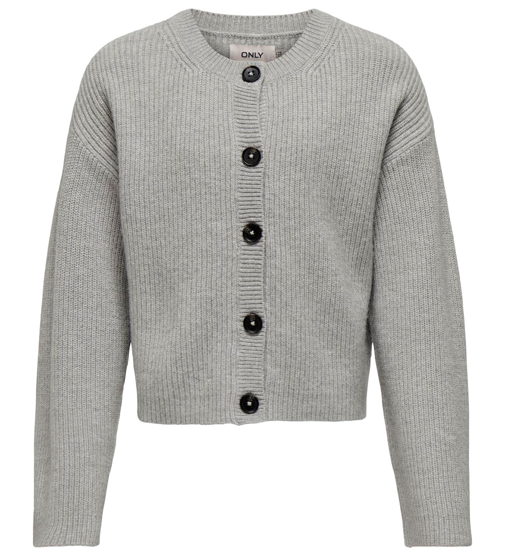 Kids Only Cardigan - Prjónað - KogKatia - Light Grey Melange