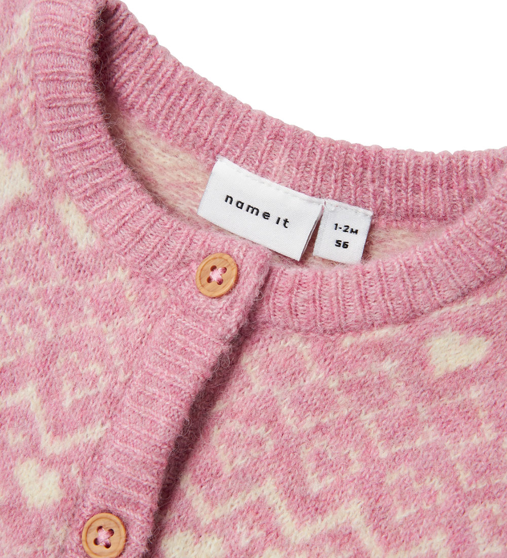 Name It Cardigan - Knitted - NbfSolly - Mauve Orchid