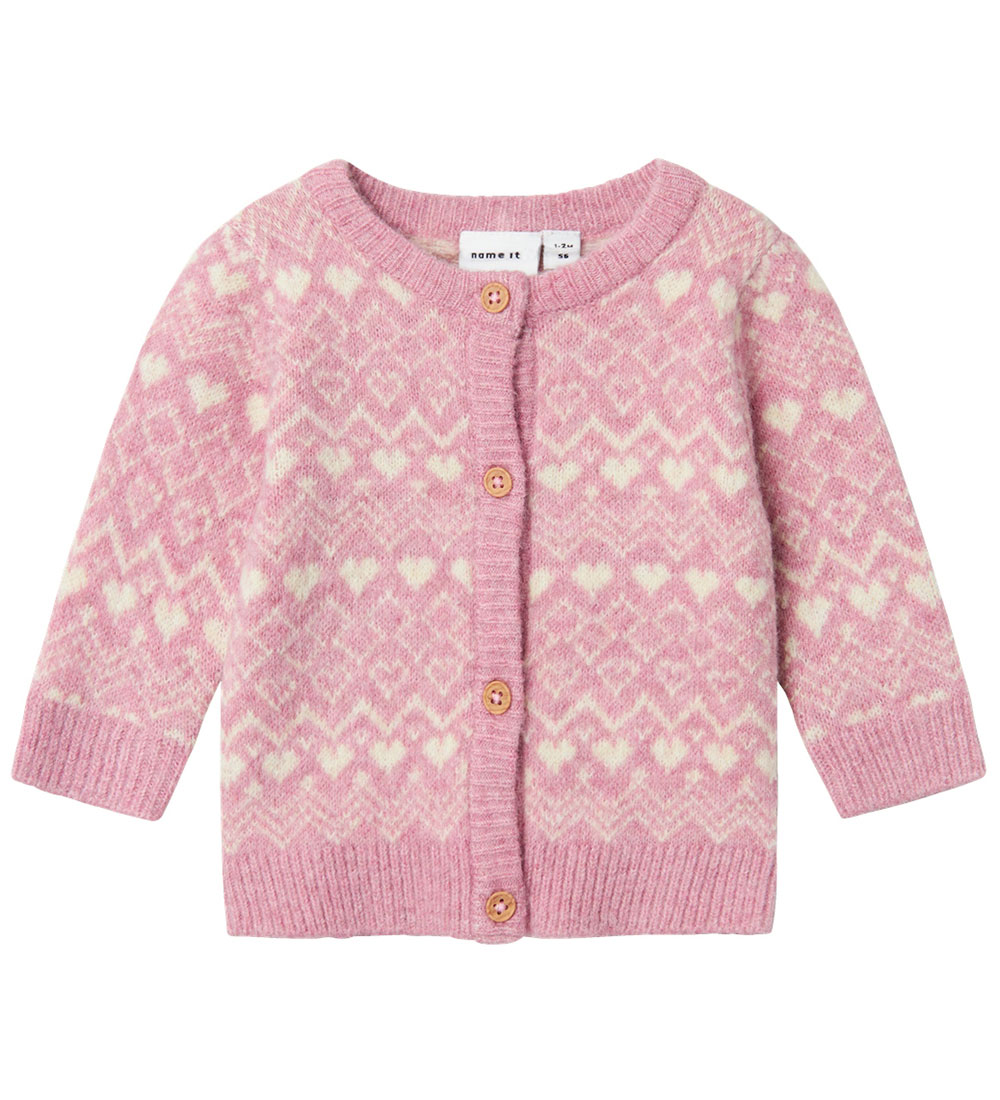Name It Cardigan - Knitted - NbfSolly - Mauve Orchid