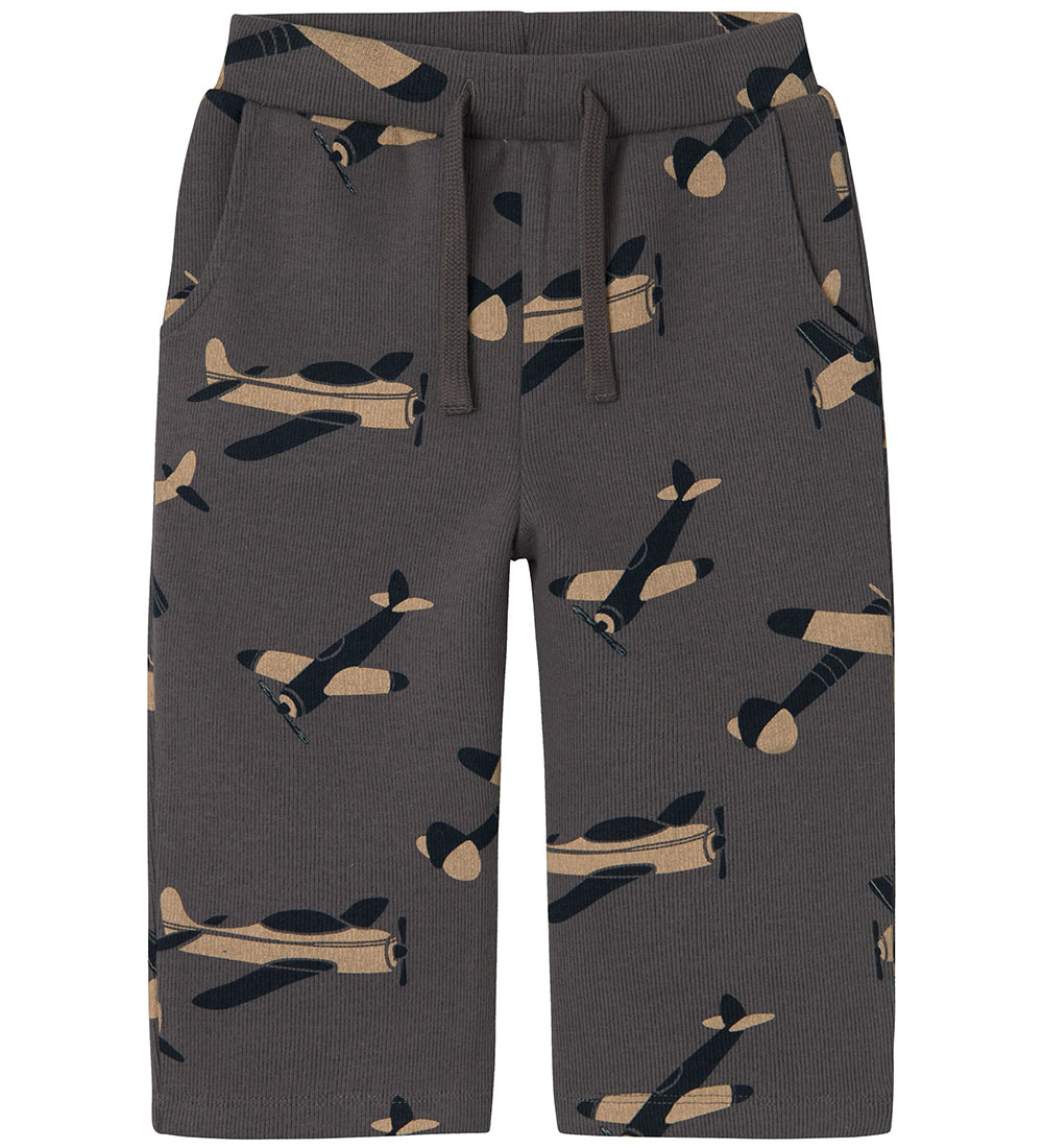 Name It Trousers - Rib - NmmSteven - Castlerock w. Print