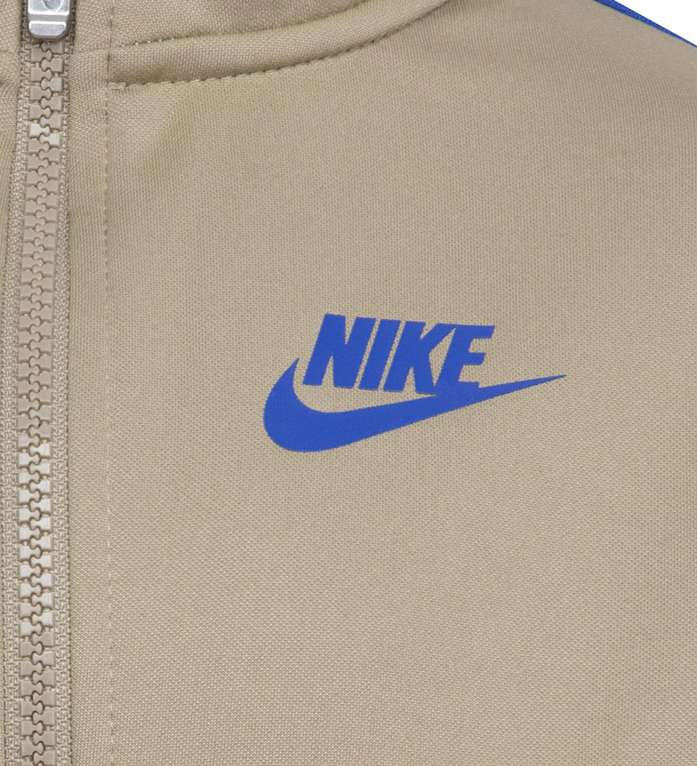 Nike Tracksuit - Khaki w. Blue/Navy