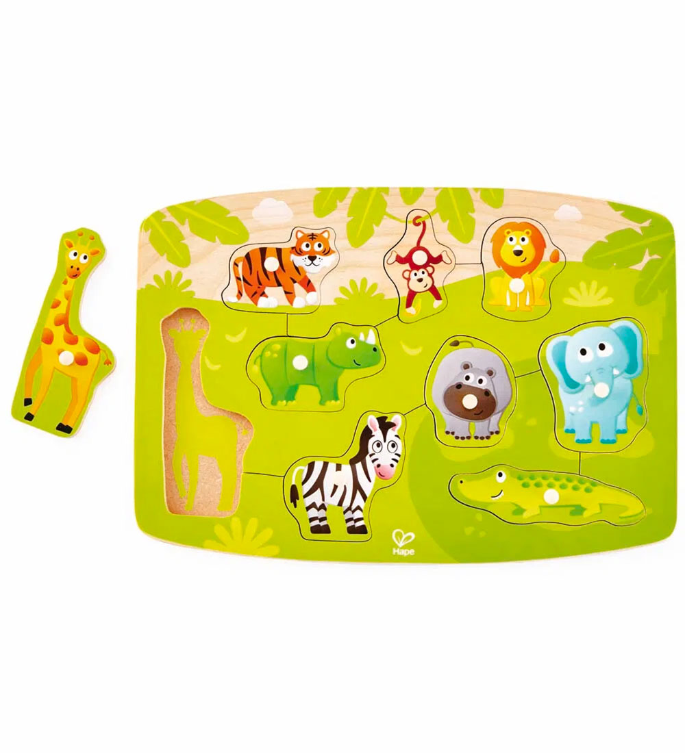 Puzzle Hape - 10 Briques - Jungle Points