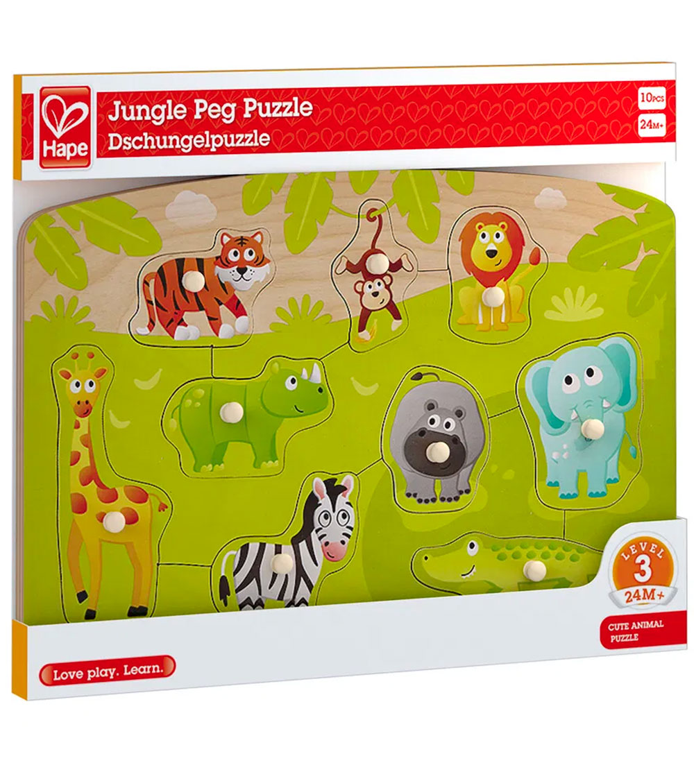 Puzzle Hape - 10 Briques - Jungle Points