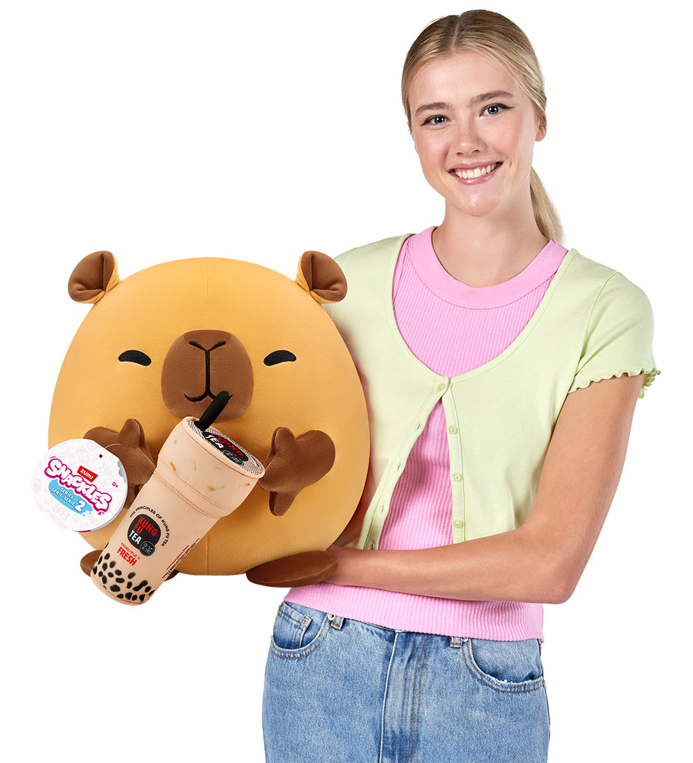 Snackles Soft Toy - 35 cm - Capybara Spencer w. Kung Fu Tea