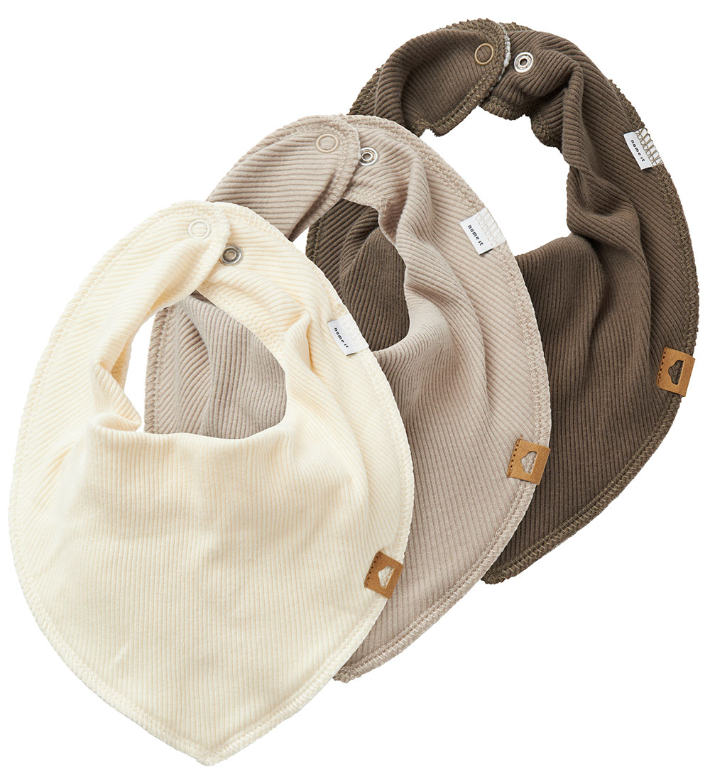 Name It Bibs - Noos - Rib - 3-Pack - NbnYvetti - Pure Cash