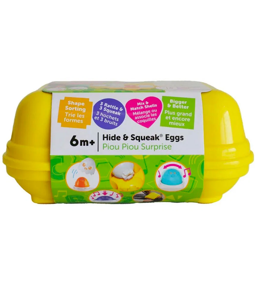 Toomies Activity Toy - Hide & Squeak Eggs