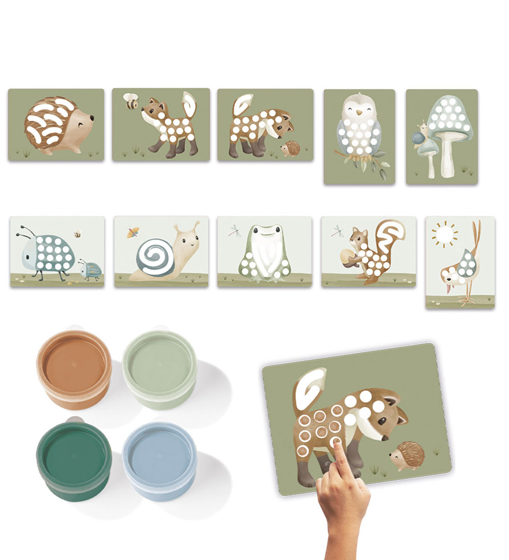 Little Dutch Fingerfärg-Set - Forest Friends