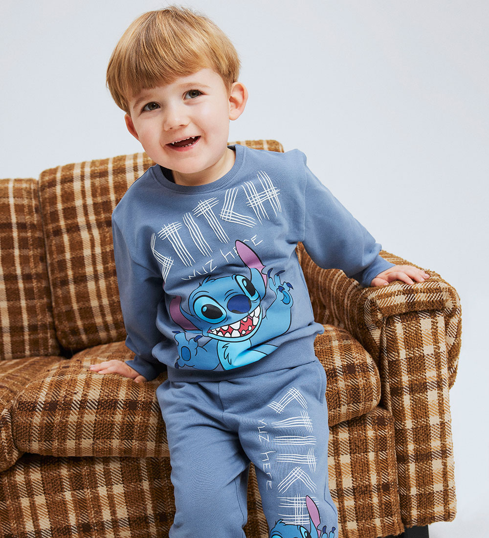 Name It Sweatshirt - NmmNeil - Disney Stitch - Flint Stone w. Pr