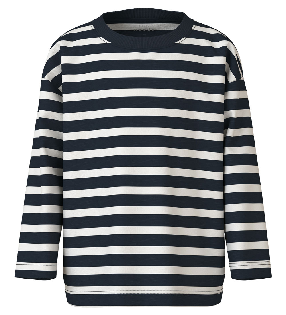 Name It Blouse - Nmm Shaft - Dark Sapphire/Cloud Dancer