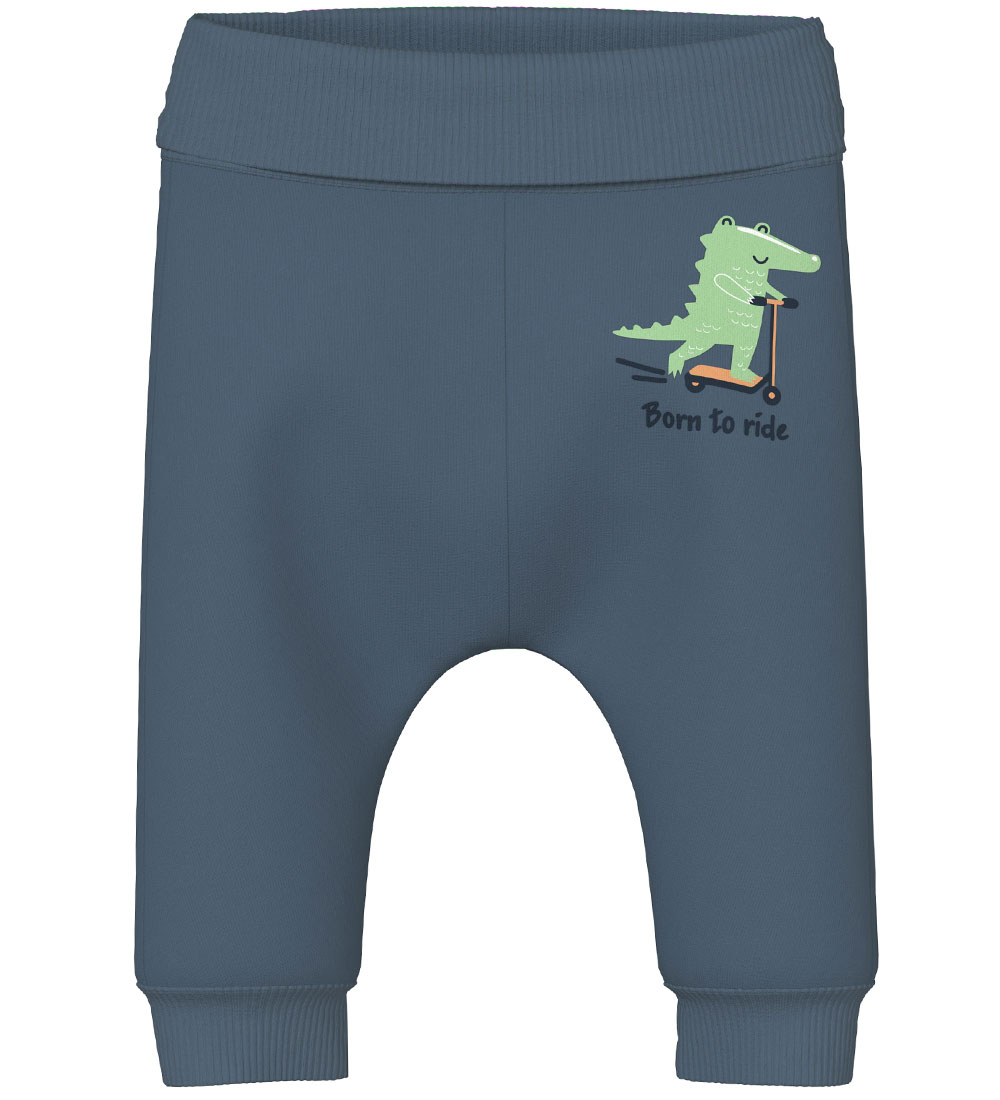 Name It Sweatpants - NbmVonne - China Blue/Born to Ride