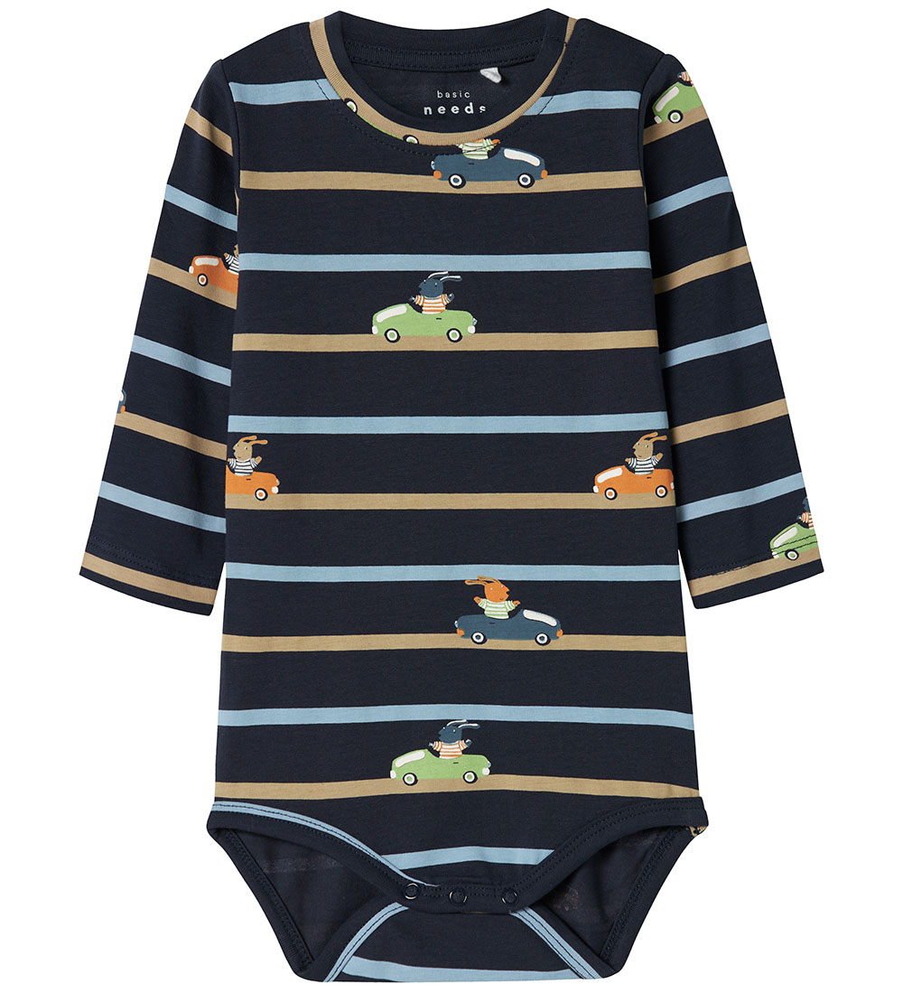 Name It Bodysuit L/æ - NbmVroels - Navy Blazer/Animals in Cars