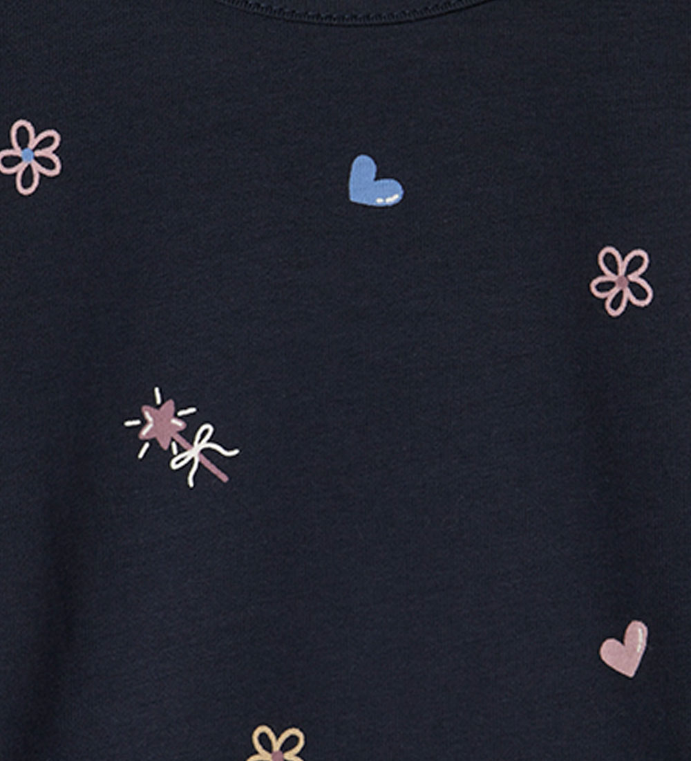 Name It Bodysuit L/æ - NbfVandora - Navy Blazer/Bow Duck Hearts