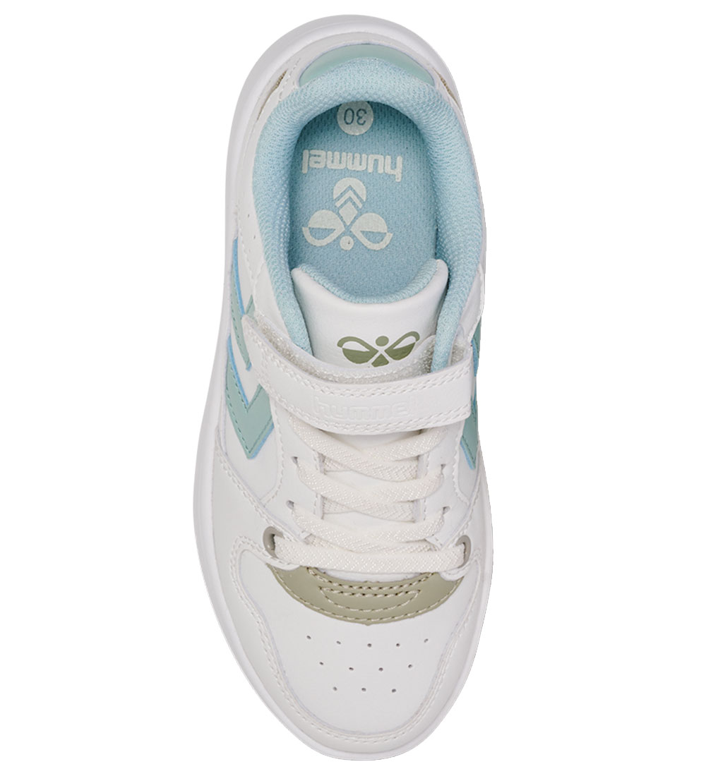 Hummel Schoenen - ST. Power Play Jr - White/Turquoise