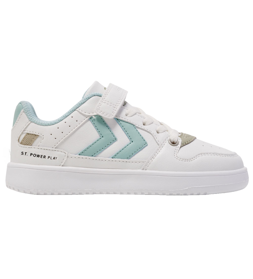 Hummel Schoenen - ST. Power Play Jr - White/Turquoise