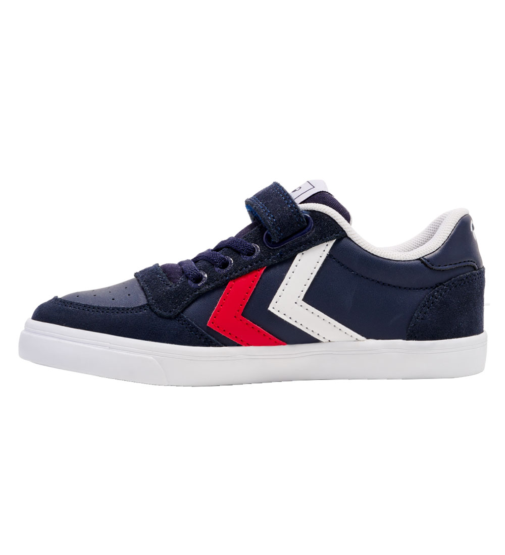 Hummel Skor - Slimmer Stadil Leather Low Jr - Peacoat