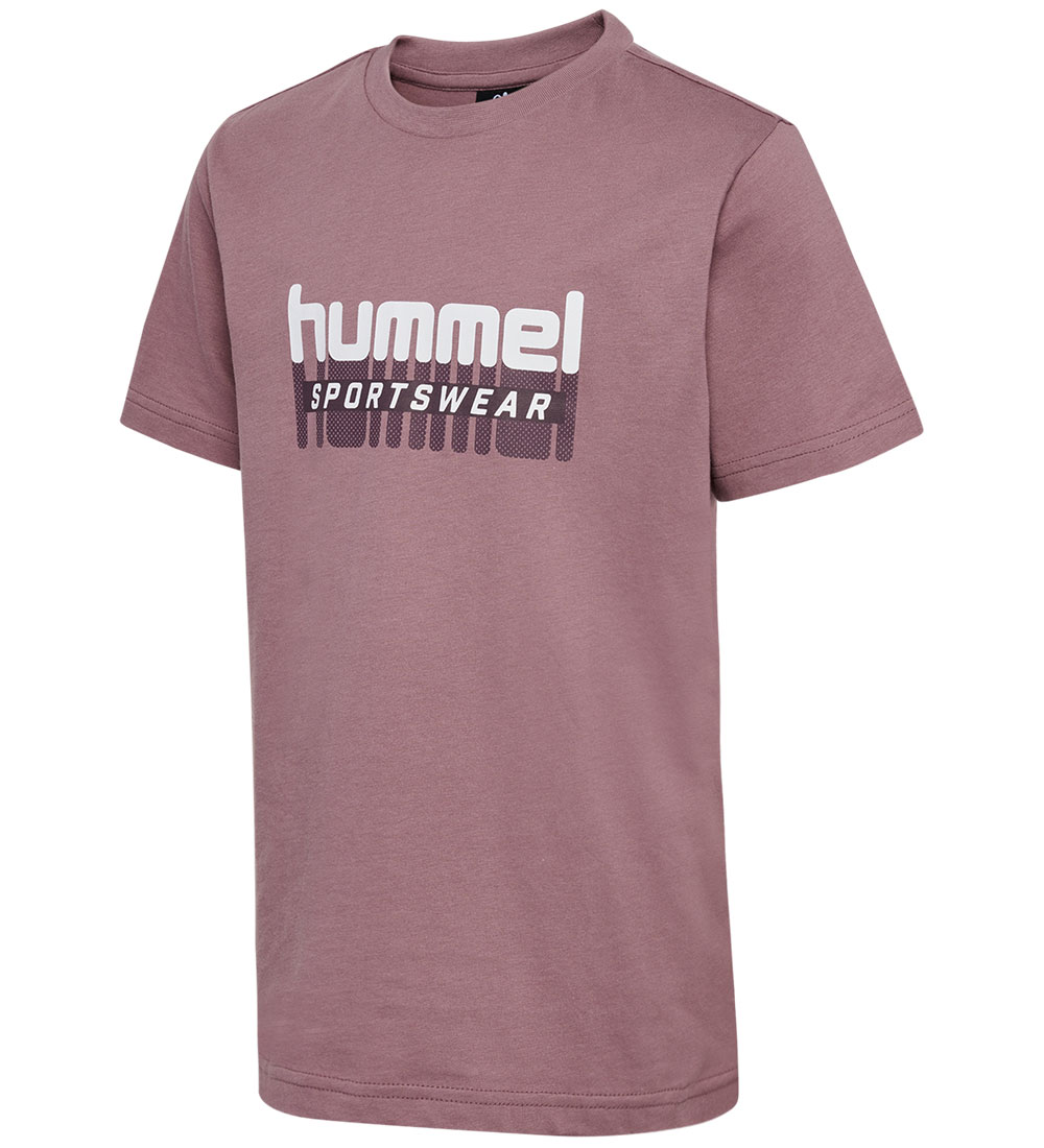 Hummel T-shirts - hmlTukas - 2-Pack - Twilight Mauve/Marshmallow