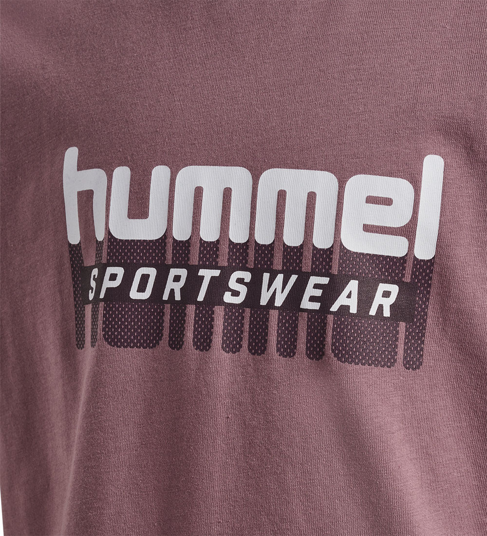 Hummel T-shirts - hmlTukas - 2-Pack - Twilight Mauve/Marshmallow