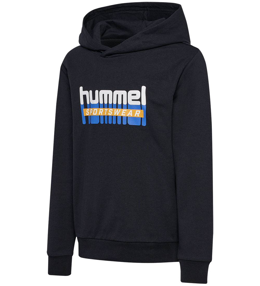 Hummel Hoodie - hmlTukas - Black w. Print