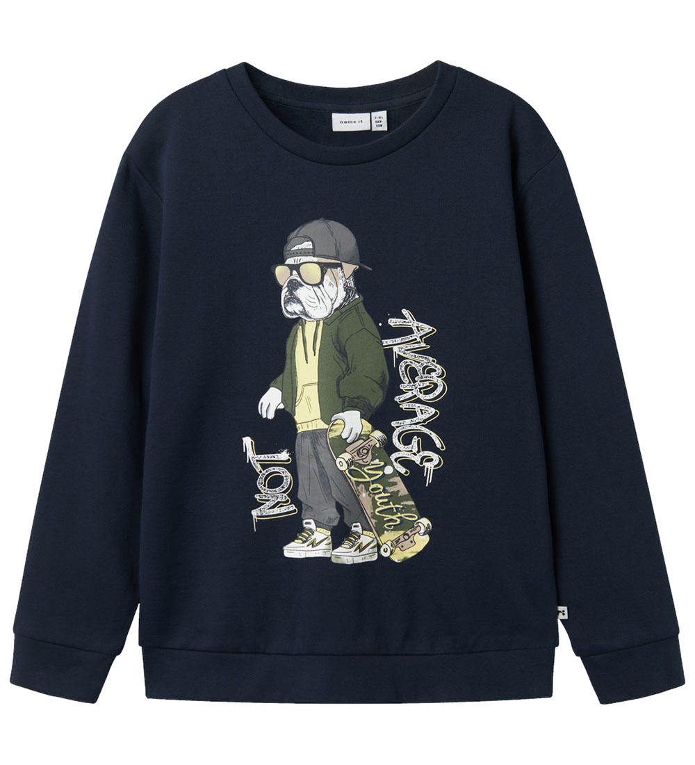 Name It Sweatshirt - NkmTehogo - Navy Blazer w. Print