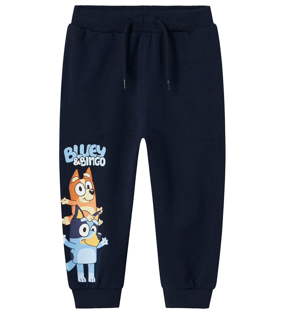 Name It Sweatpants - NmmNuse Bluey - Navy Blazer w. Print