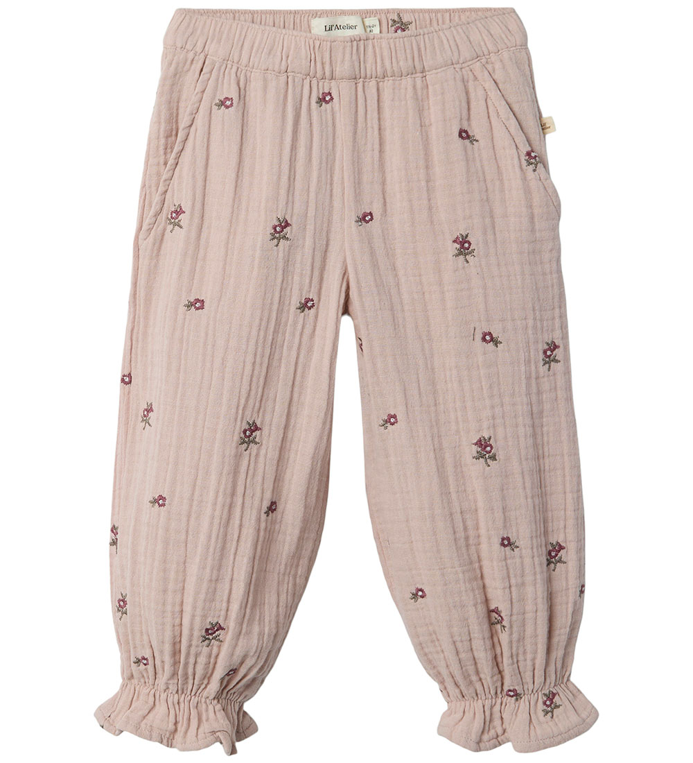 Pantalon Lil' Atelier - Mousseline - NmfTamina - Shadow Grey av.